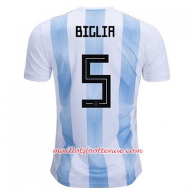 Maillot/Tenue Argentine Biglia 5 Domicile Coupe du monde 2018